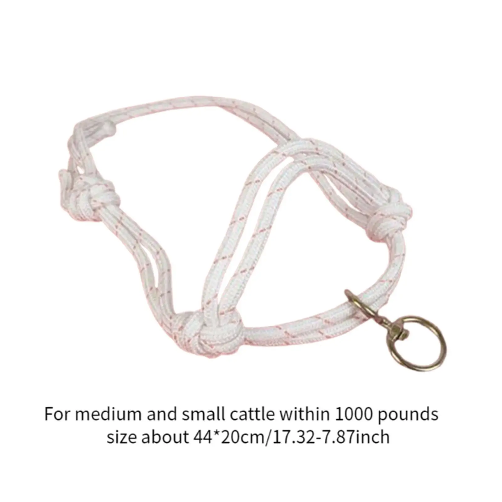 Bull Bridle Livestock Tools Supply Nylon for Home Cattles Farms Cow Halter