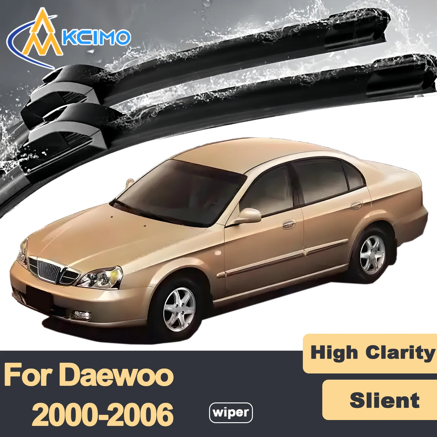

Premium Rubber Durable Silent Windshield Wiper Blades 2pcs for Daewoo Magnus 2000-2006 Chevrolet Epica Evanda Suzuki Verona