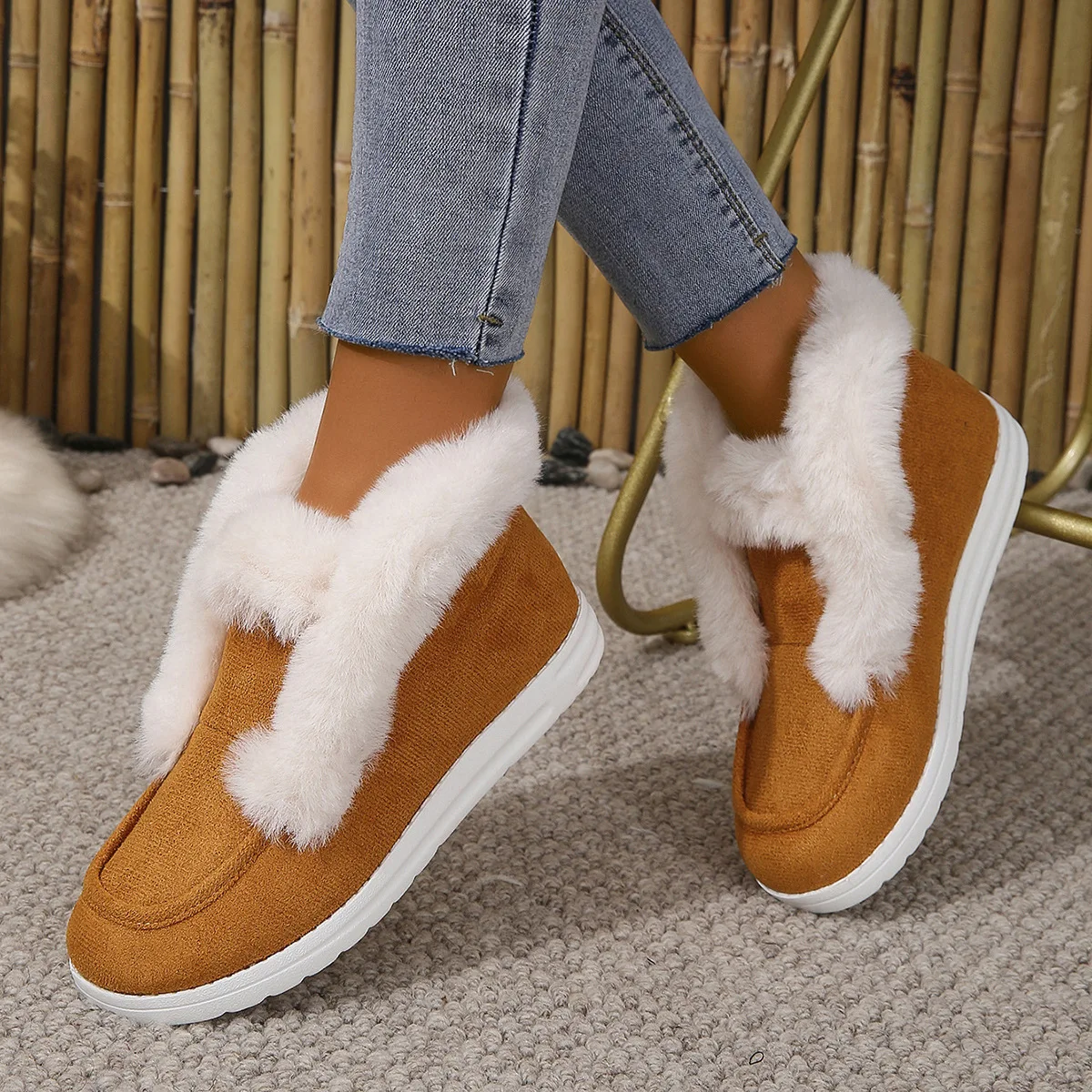 2024 Women Winter Boots Thickening Plush Warm Snow Boots Cotton Shoes for Women Boots Plus Size Winter Shoes Botines Botas Mujer