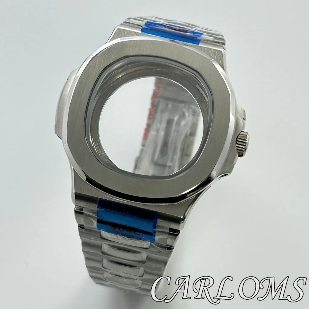 TOP 42mm ETA 2824 PT5000 ETA2836 Miyota 8215 821A DG3804 NH34 NH35 NH36 Movement Silver Watch Case Sapphire Glass