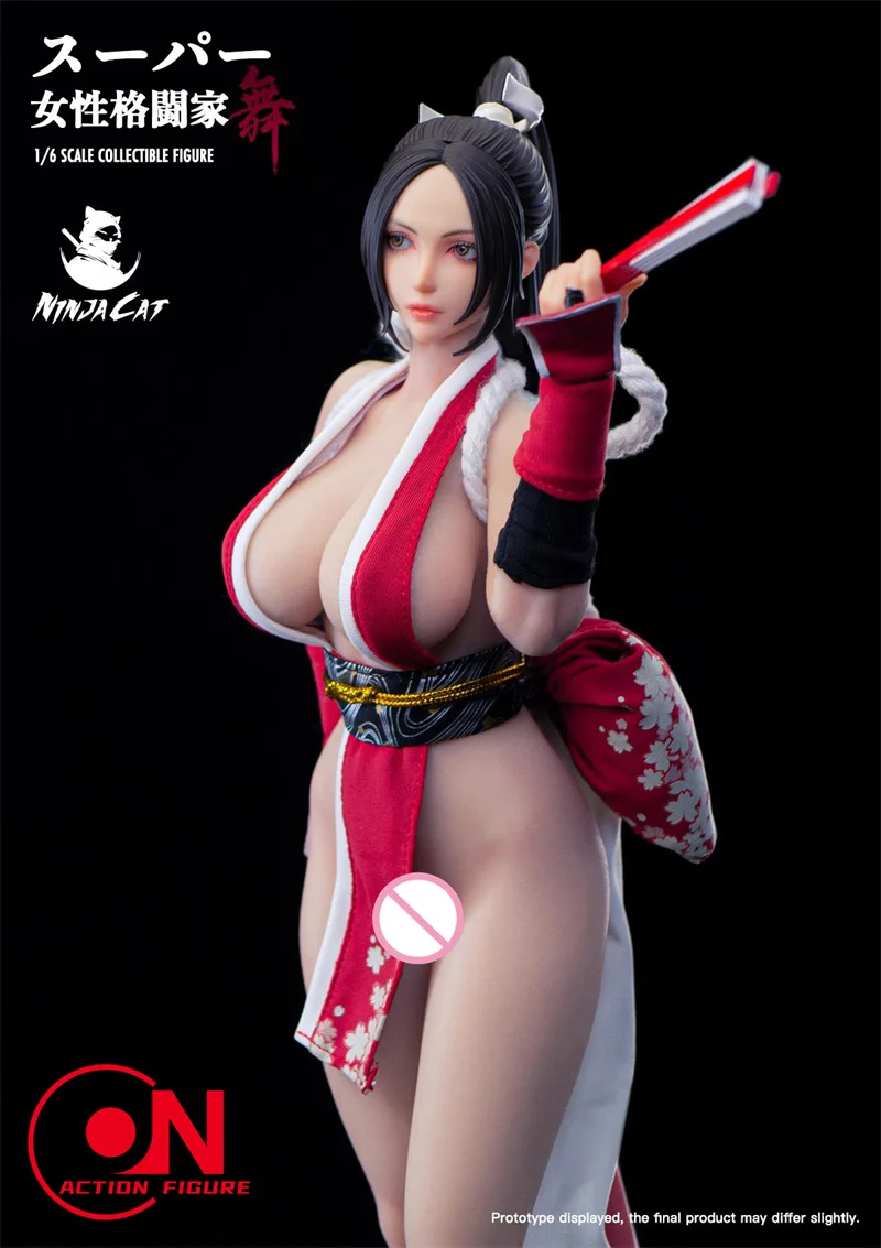 N001 1/6 Maßstab Mai Shiranui Actionfigur mit beweglichen Augen, 12 Zoll, weibliche Soldatin, Silikonfigur, komplettes Set, Sammlermodell