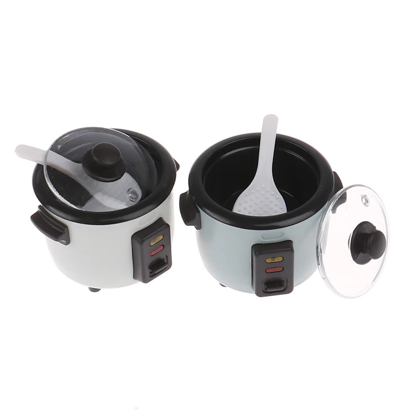 1:12  Mini Rice Cooker Model Dollhouse Miniature Kitchen Appliances for Barbies Blyth Doll Food Accessories Toy