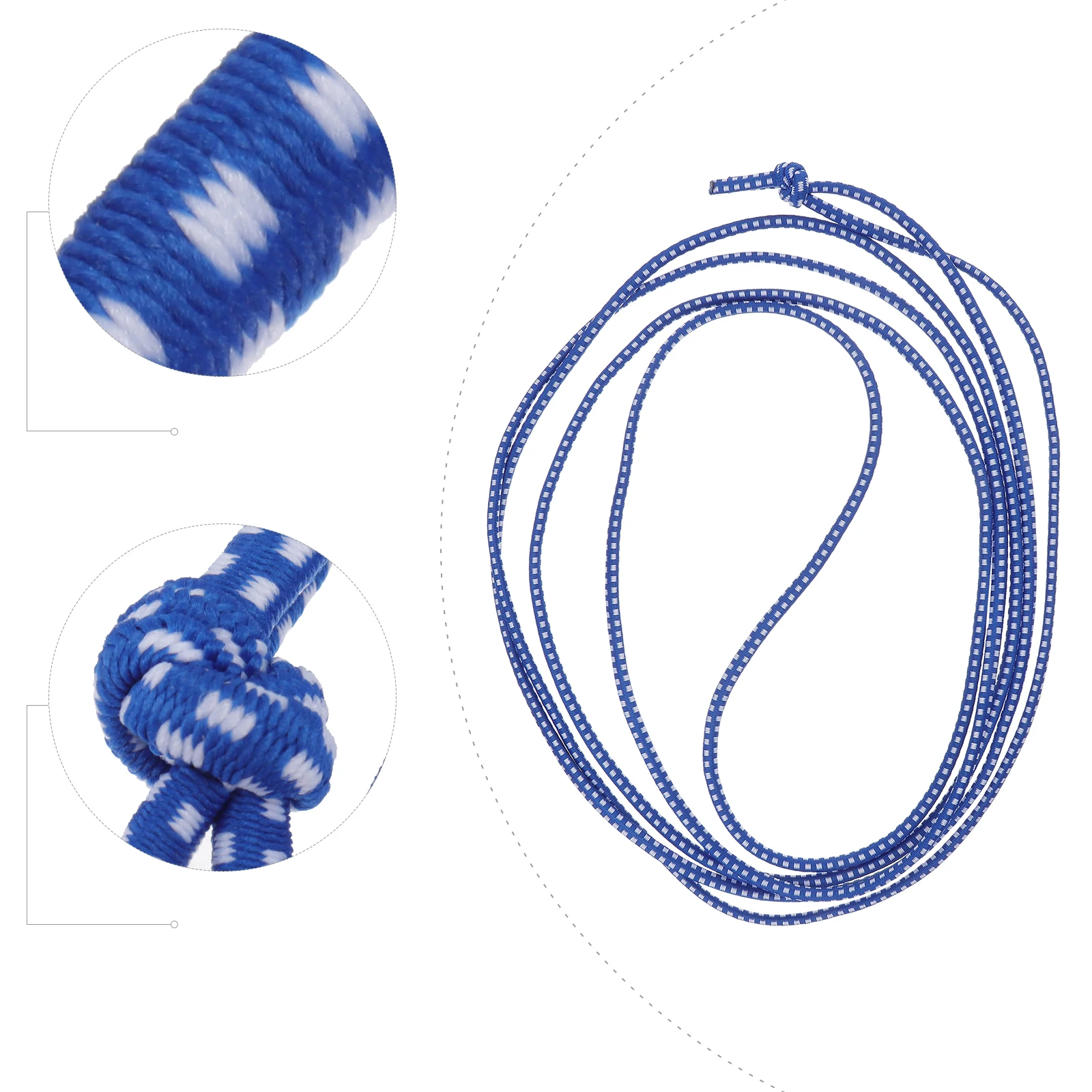 Jumping Rubber Band Toys Skipping Rope for Girl Elasticity Blue Polyester Student