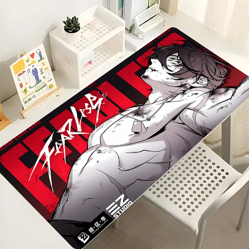 CIFBUY Zenless Zone Zero ZZZ Lighter Large Gaming Desk Mat Anime Non‑Slip PC Keyboard Mousepad