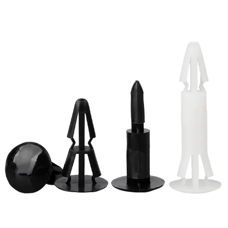 RC-3 ~ RC-19 White/Black Nylon Plastic Snap Rivets Push Fix Clip Fixed Connecter Standoff Spacer Support for PCB Circuit Board