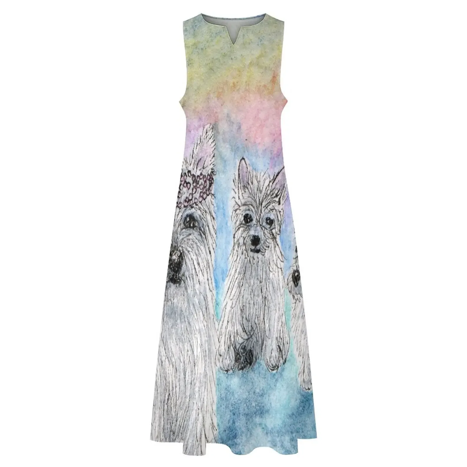 Cani West Highland Terrier, regina Westie Abito lungo abiti da ballo sensuale abito sexy per donna set da donna eleganti Abito