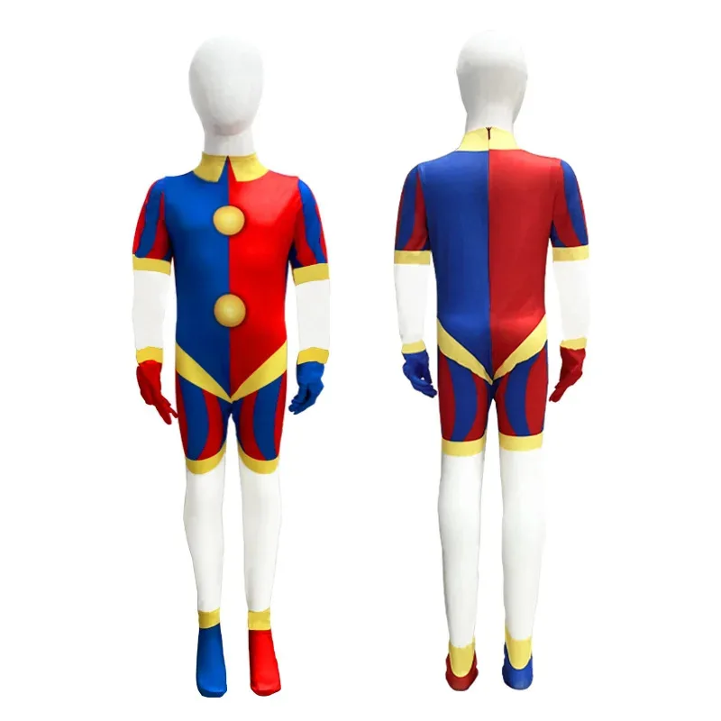 SS23Anime increíble Digital/clown de circo Pomni Cosplay disfraz de dibujos animados monos fiesta niños Navidad niños traje máscara