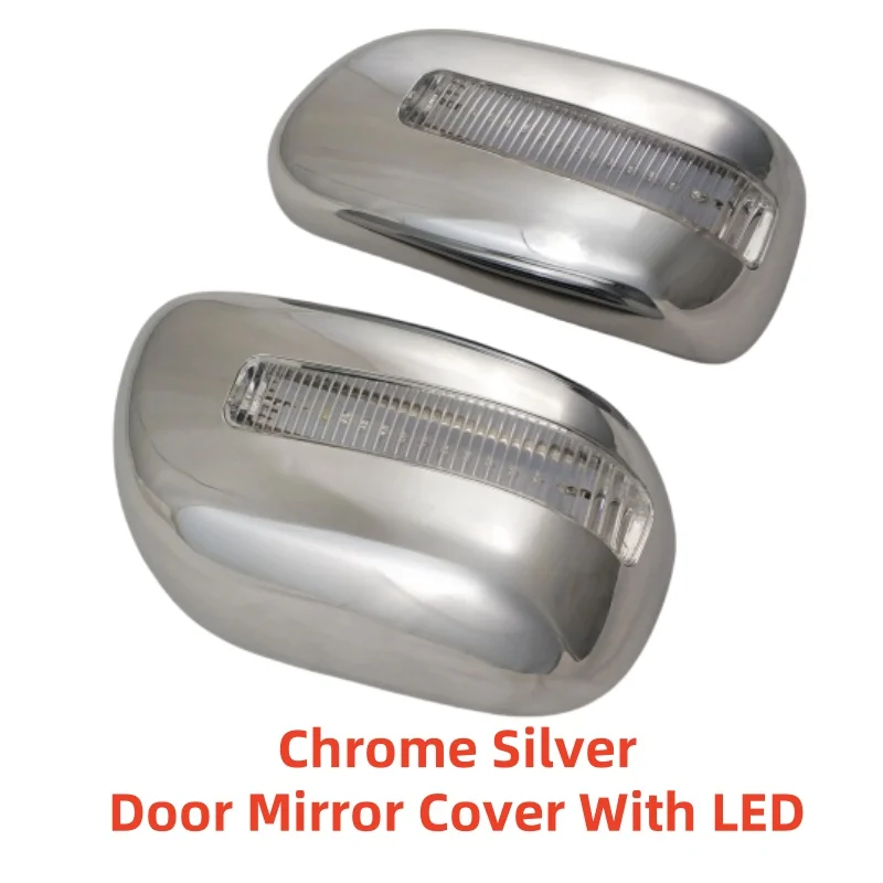 اكسسوارات السيارات الديكور أغطية مرايا الباب الجانبي مع أدوات LED لتويوتا كورولا 2001 2002 2003 2004 ملصقات السيارات