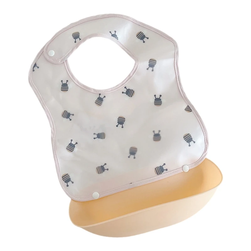 L5YF Baby Bib Watertight & Soft Newborns Bib Toddler Feeding Bib Watertight Smock Stylish Bib for Mealtime Protections