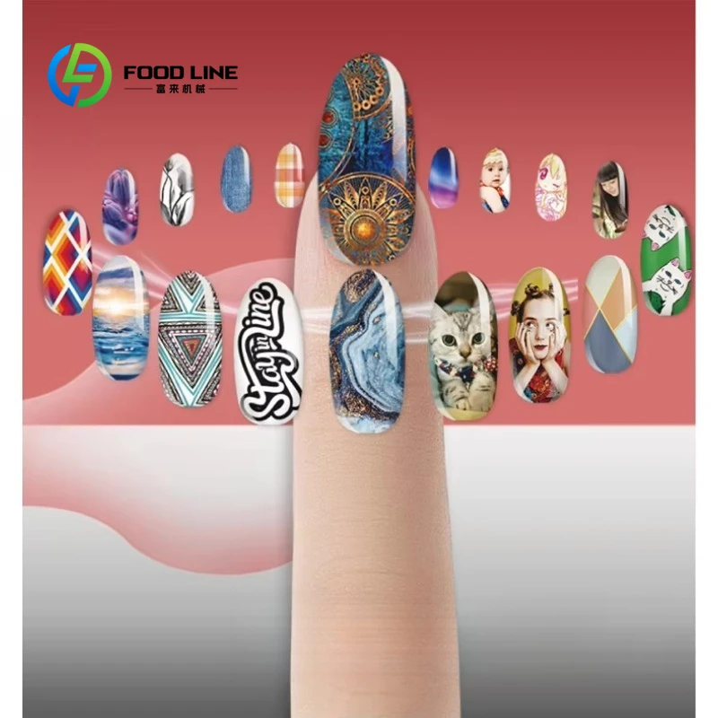Customized AI Powered Industrial Grade 3D Nail Art Printing Machine with UV LED for Professional Automatic Nail Design System