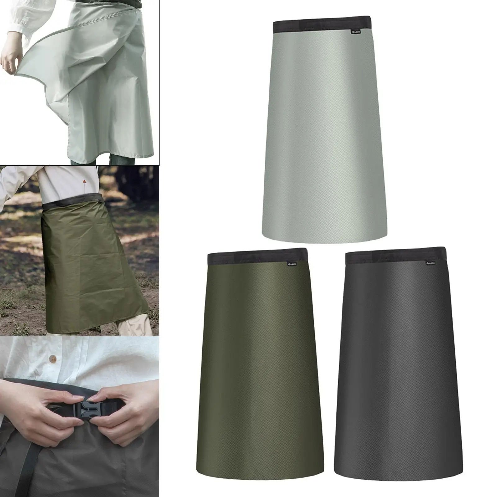 

Backpacking Apron Cloth Dirty Apron Camping Floor Mat Rainwear Waterproof Rain Skirt for Cycling Outdoor Sports Picnic Camping