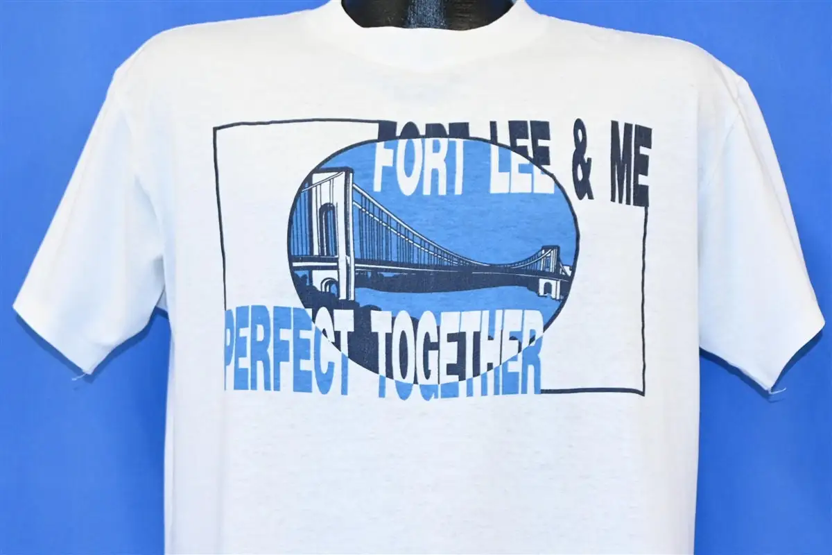 

Сувенирная футболка Fort Lee Me Perfect Together из Нью-Джерси Вашингтонского моста 80-х годов, большая