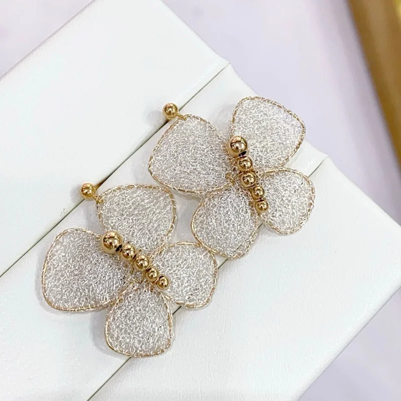 

SGARIT Women's Pearl Butterfly Drop 14k Filled Gold Pearl Earrings Ear Buckle Party Holiday Jewelry Gifts SE21