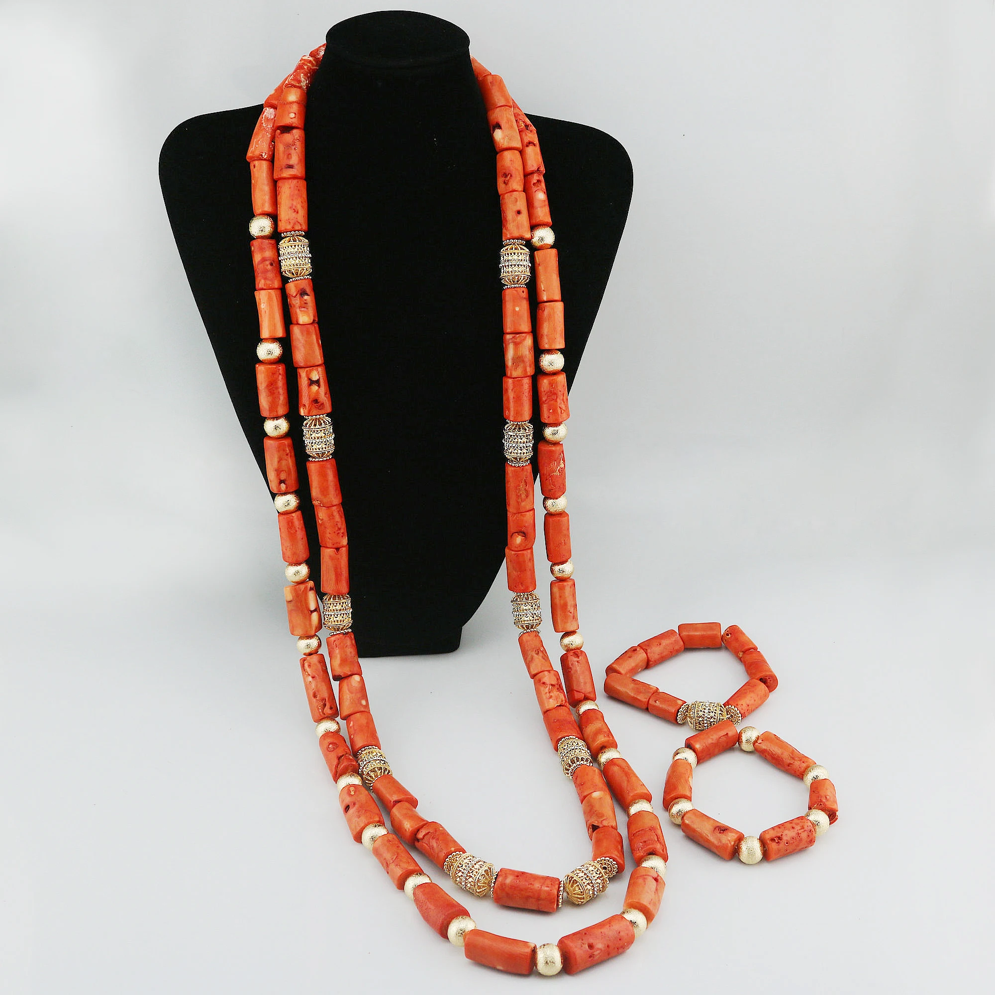 2024 Coral Jewelry Set Latest Coral Jewelry Sets Luxury African Wedding Bridal 2024 Coral Beads Jewelry sets Nigerian Women