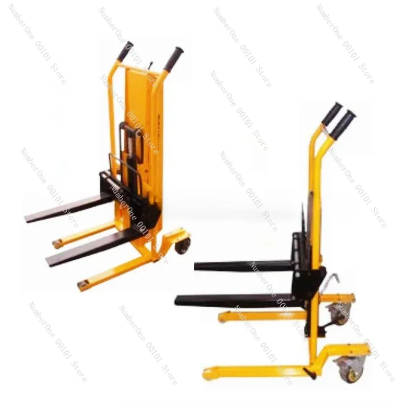 200kg Load-bearing Forklift, Portable Manual Handling Stacker, Light and Small Household Lift Truck, Hydraulic Unloading