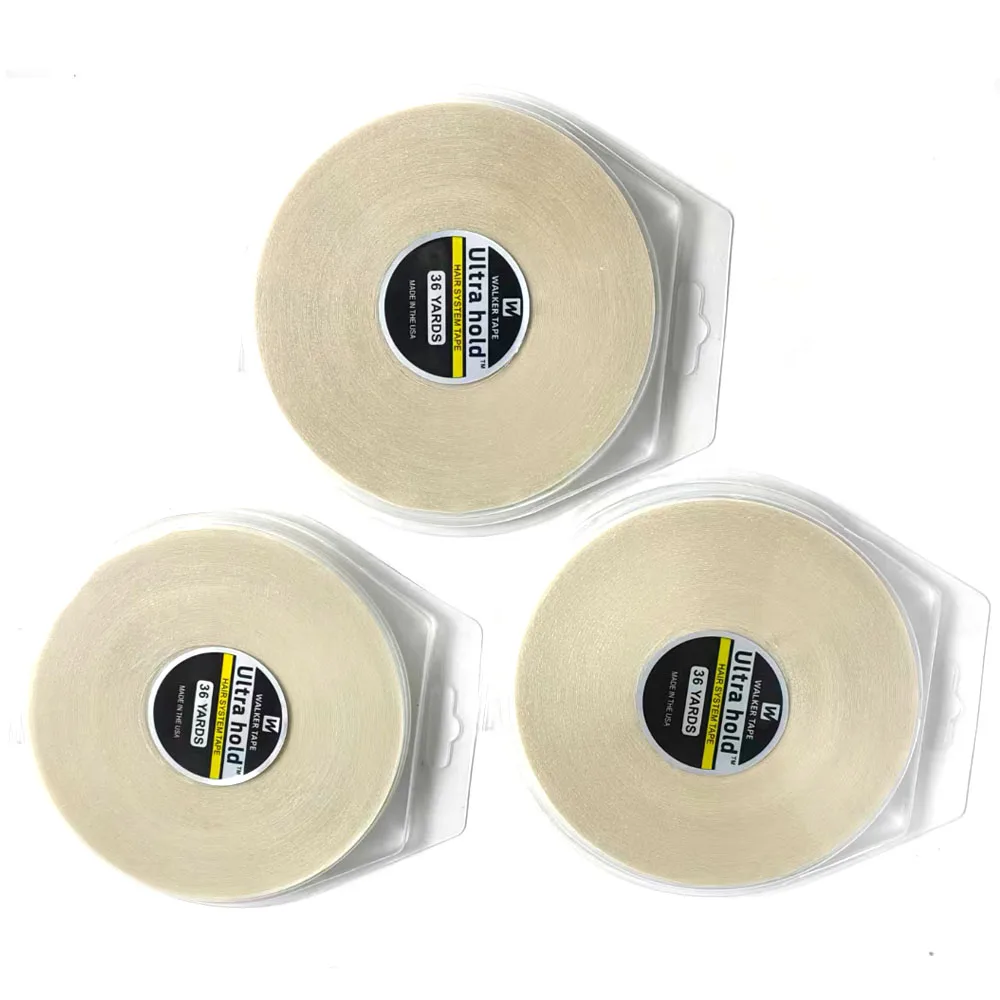 12/36YARDS Ultra Hold Hair System Tape Double Sided Adhesives Tape For Hair Extension Toupee Wig White Tape Strong Hold view 5
