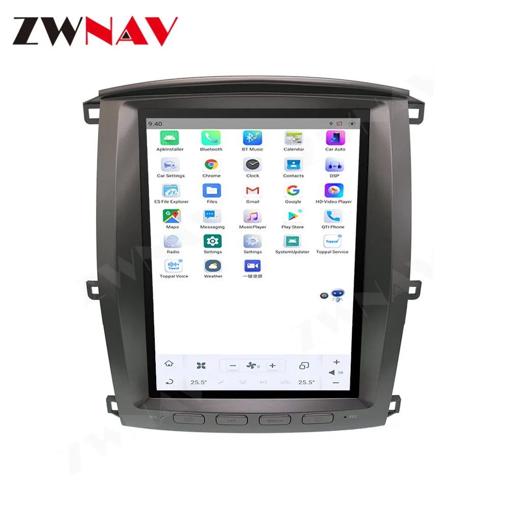 For Lexus LX470 LC100 2002 Android 11 CARPLAY 128G Screen Player GPS Auto Audio Stereo Radio Recorder Head Unit 2002-2007