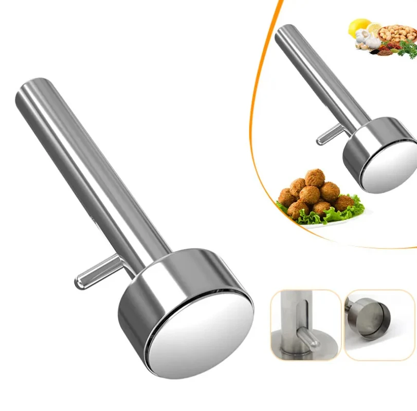 Falafel Meatball Scoop Maker Tools Stainless Steel Professional Falafel Maker Scoop Nonsticky Falafel Mold Kitchen Gadgets