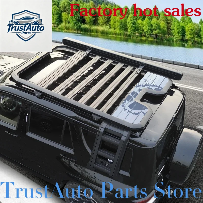 

TrustAuto Parts Store Is Having A Hot SaleRear Bodykit Accsory Aluminum Roof Rack Bracket Protective Featur Side Ladder Stairs