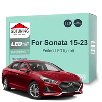 13Pcs Canbus LED Interior Light Bulb Kit For Hyundai Sonata LF MK7 VII 7 2015-2019 2020 2021 2022 2023 Car Reading Trunk Lamp