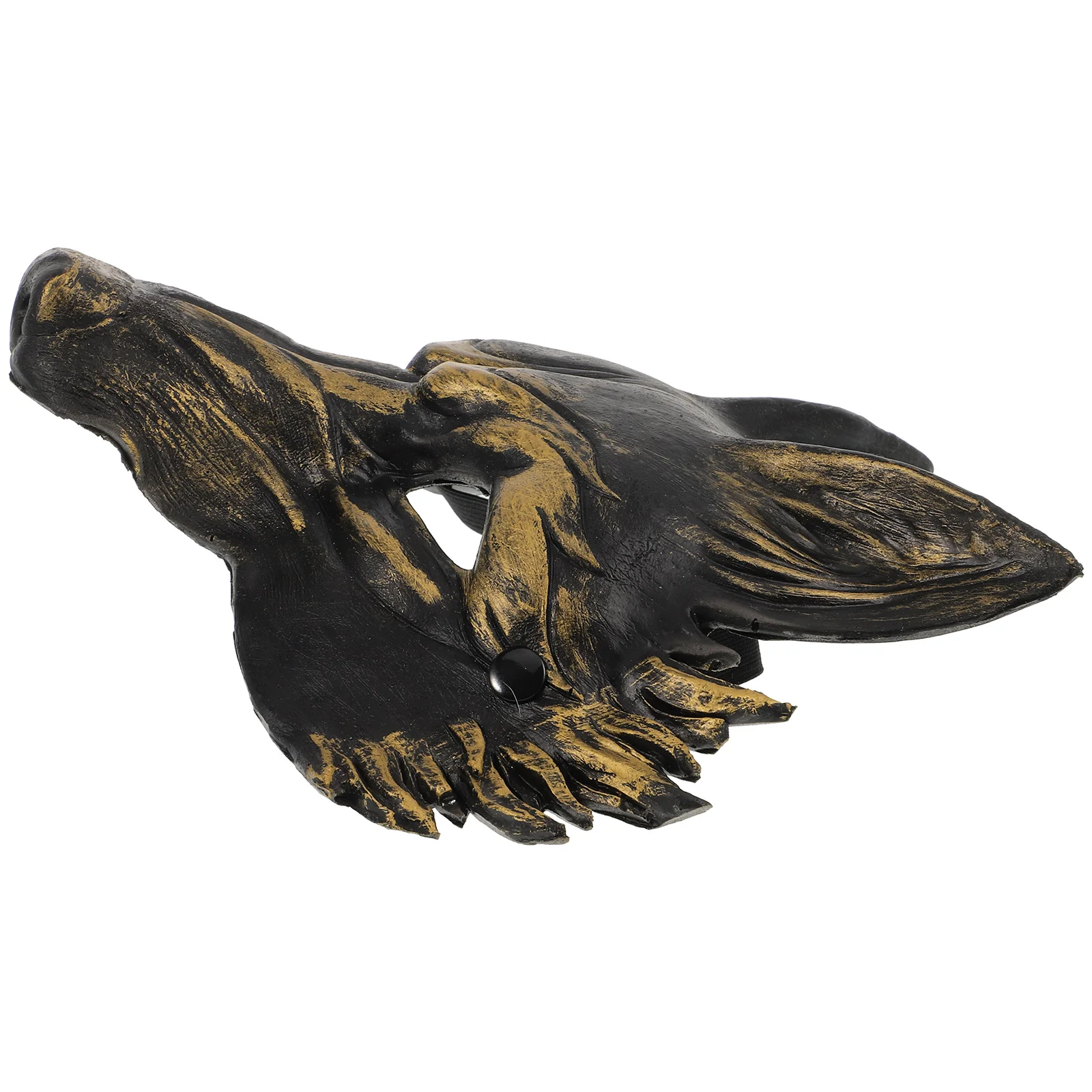 

Half Face Mask Costume Fox Halloween Make Your Own Masks Painted Black Masquerade for Women