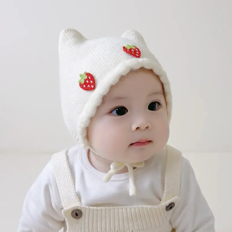 Autumn/Winter Baby Hat Cute Men Women's Knit Wool Cap Princess Hat Breathable For Infants And Toddlers Fashionable Hat