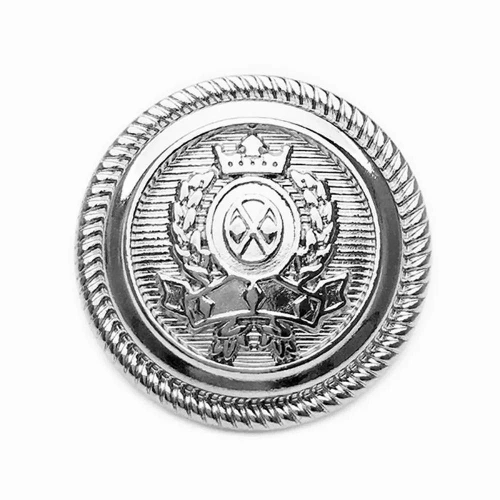 5 Pcs Vintage British Wheat Shield Emblem Design Metal Buttons Coat Suit Uniform Jacket Decoration Hand Sewn Buttons