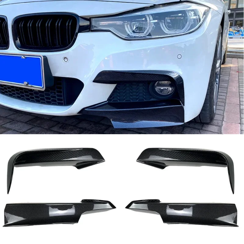 

For BMW 3 Series F30 F31 F35 320i 328i 330i 335i 340i 316d 318d M Sport 2012-2019 Front Bumper Side Splitter Fog Lamp Cover Kit