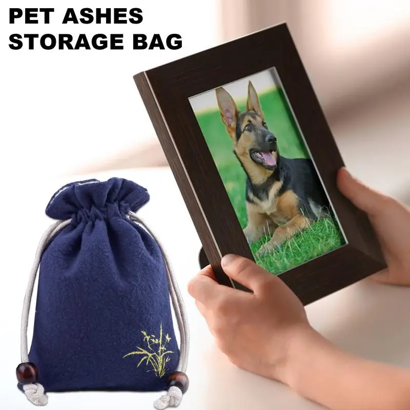 Torba na prochy psa Keepsake Dog Ashes Kitten Pouch na popiół Lekka torba na kremację dla kota Małe woreczki na pamiątkowe psa ze sznurkiem