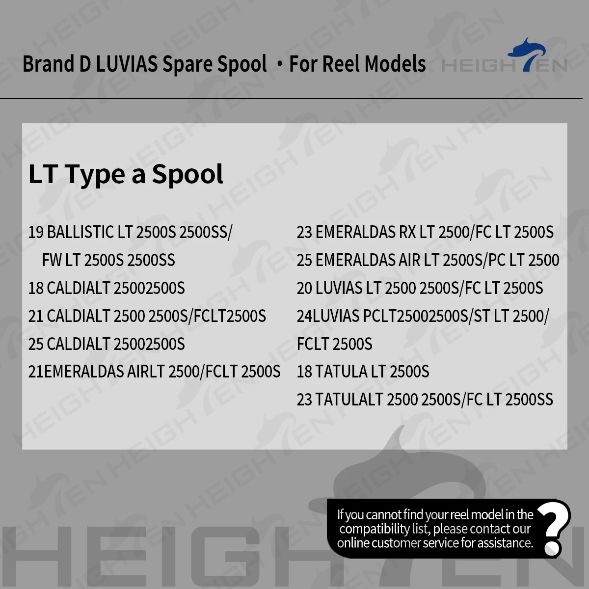 Carrete de repuesto HEIGHTEN TYPE-a para Daiwa Luvias, Caldia, Tatula - imagen 4