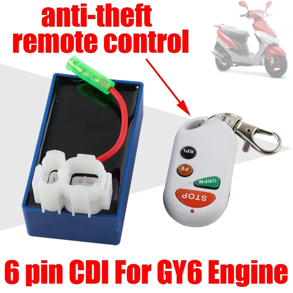 

Motorcycle Racing 6 Pins Ignition CDI Box For GY6 50 60 80 100 125 150 175 200 250CC Engine Universal Scooter ATV Buggy Go Kart