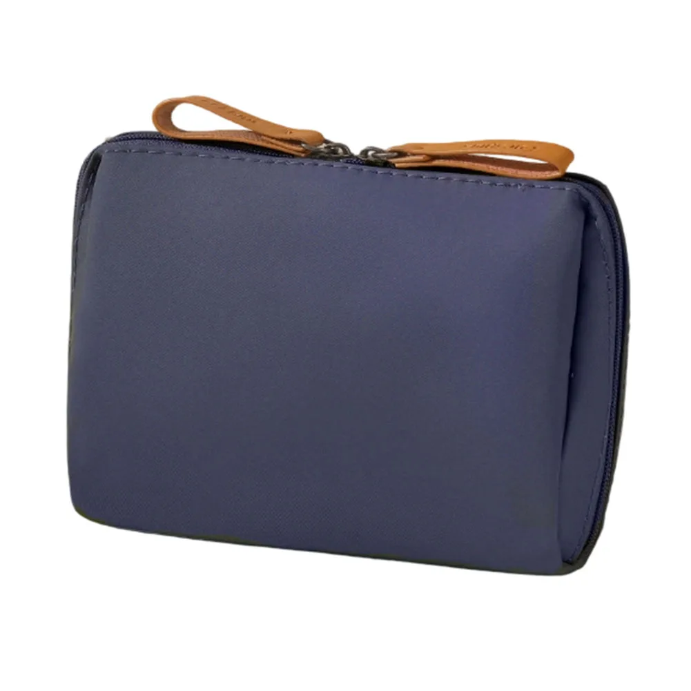 Vacation Essentials Portable Makeup Bag Green Pink Blue Black Brown Lightweight Construction Organized Compartments