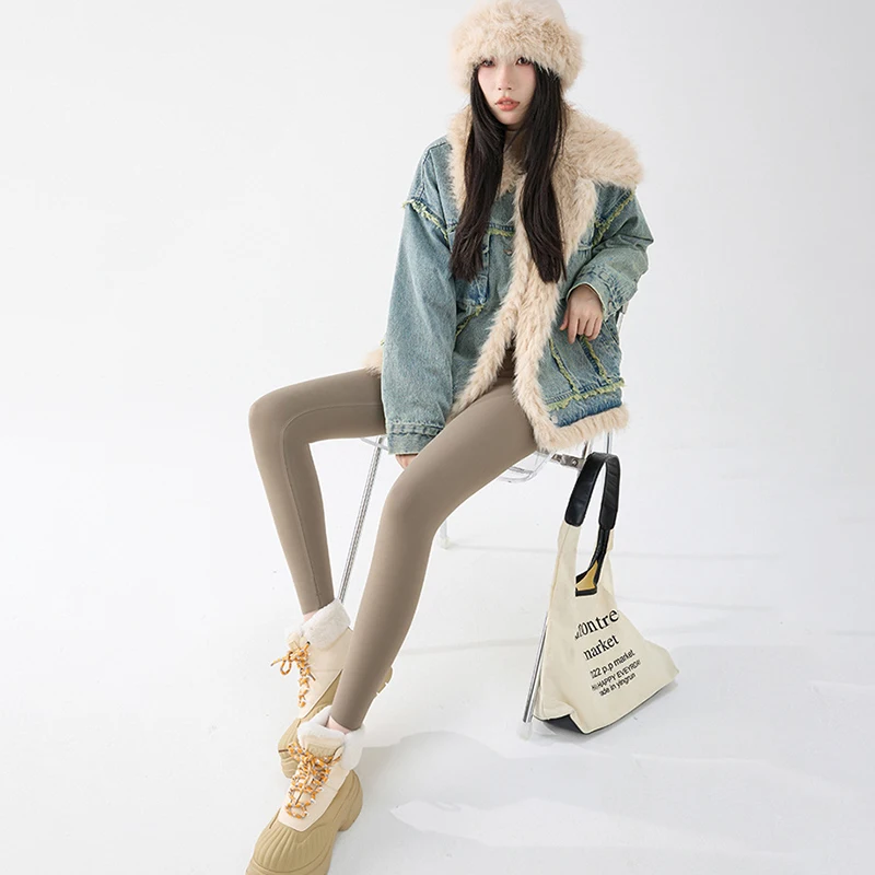 الخريف الشتاء زائد المخملية طماق المرأة مثير نحيل الورك رفع اليوغا السراويل امرأة عالية الجودة الرياضة القرش الجلد اليوغا طماق