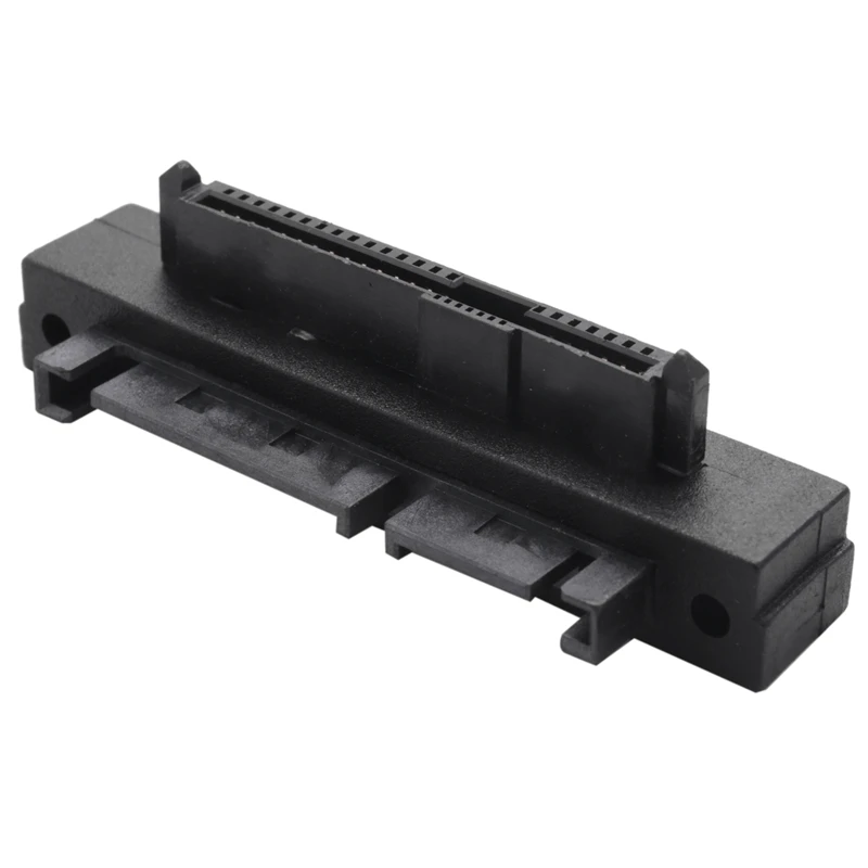 Right Angled 90 Degree SFF-8482 SAS 22 Pin To 7 Pin + 15 Pin SATA Hard Disk Drive Raid Adapter