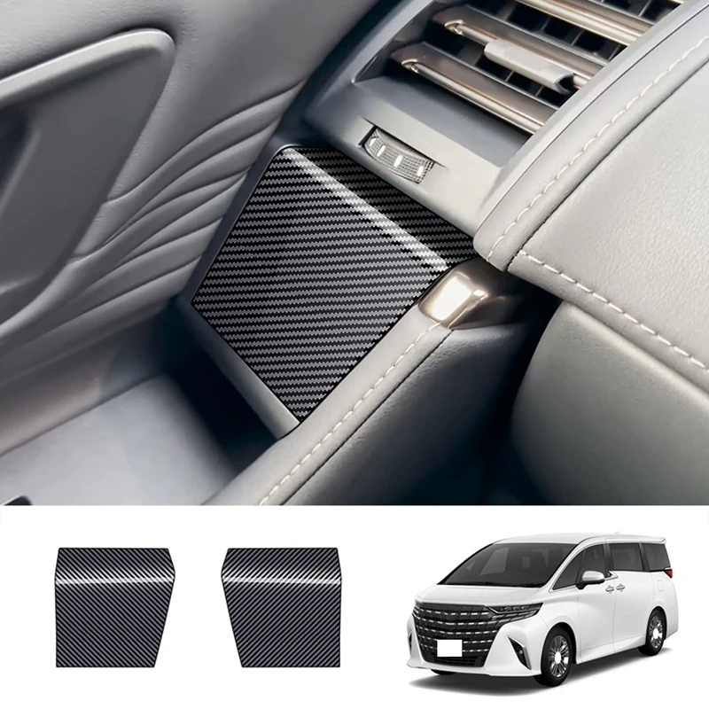 

Decoration Door Armrest Stickers For Toyota Alphard 40 Series 2023+ Carbon Fiber