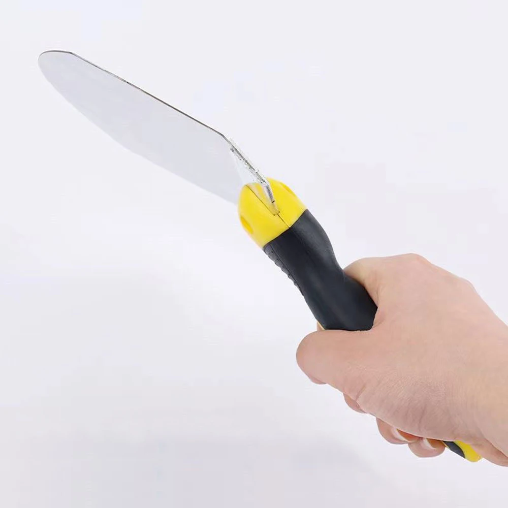 Stainless Steel Putty Knife Paint Tool Plaster Shovel Filling Spatula Wallpaper Paint Scraper Wall Curved Scraper Hand Tools