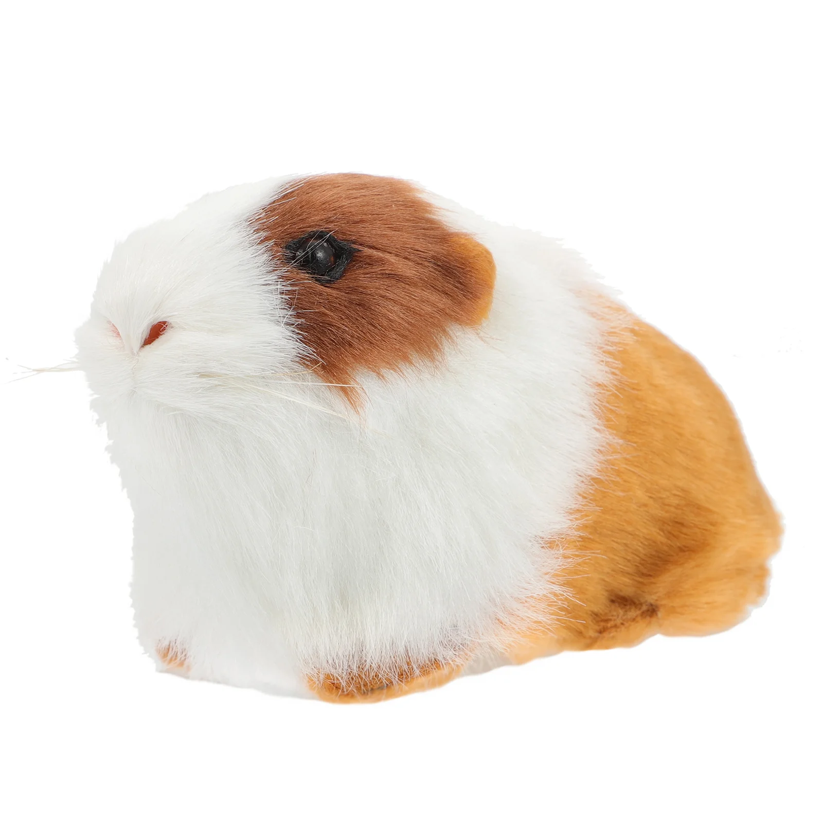 Handcrafted Animal Figurines Synthetic Fur Guinea Pig Toy Desktop Decoration Lightweight Gift for Kids and Home Décor