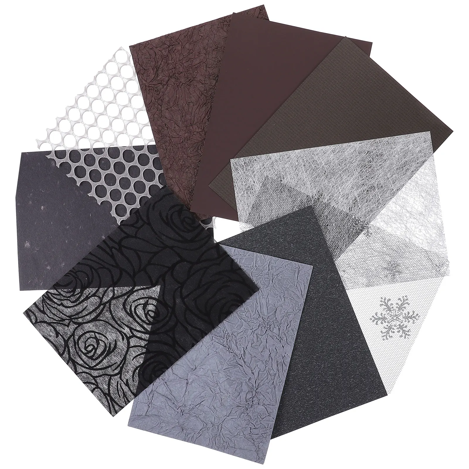 

1 Bag Of Craft Scrapbooking Paper Textured Vintage Diy Decorative Material For Journal Art Projects Handmade Paper Sheets