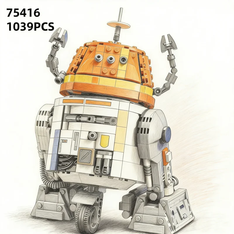 75416 Robot Model Building Blocks  Assembly Christmas Birthday Gifts 1039Pcs Brick Children's Educational Toys