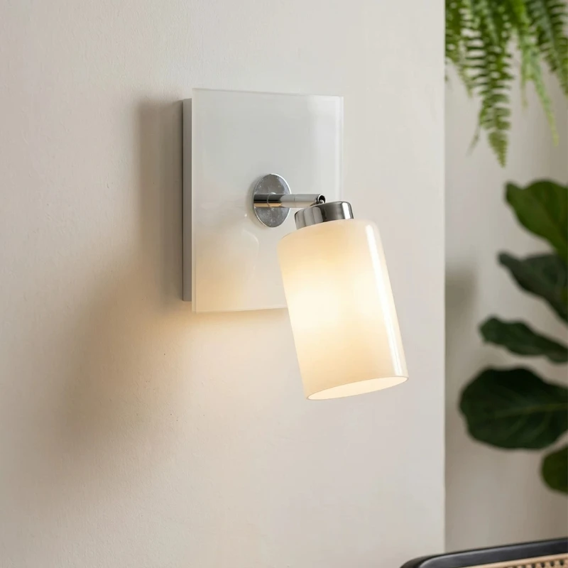 Contemporary Minimalists Wall Lamps Adjustable Glass Lampshade LED Wall Sconces Bedroom Bedhead Hotel Study Embellish Luminaires