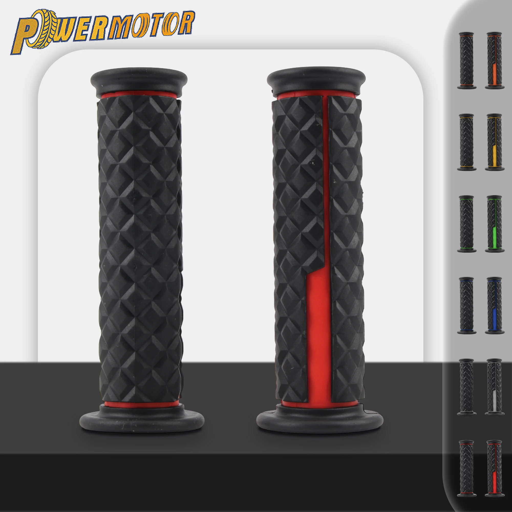 

7/8 "22 24mm Motorcycle TwoTone Handlebar Grips Rubber For Honda BMW KTM Yamaha ATV DirtBike Supermoto Motocross Handlebar Grips