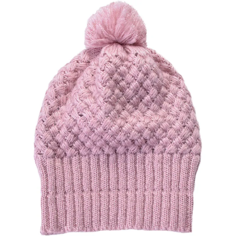New Cold Proof Wool Hat Women Fleece Hat Europe America Autumn Winter Thickened Warm Knitted Hairball Hat Outdoor Soft Cozy