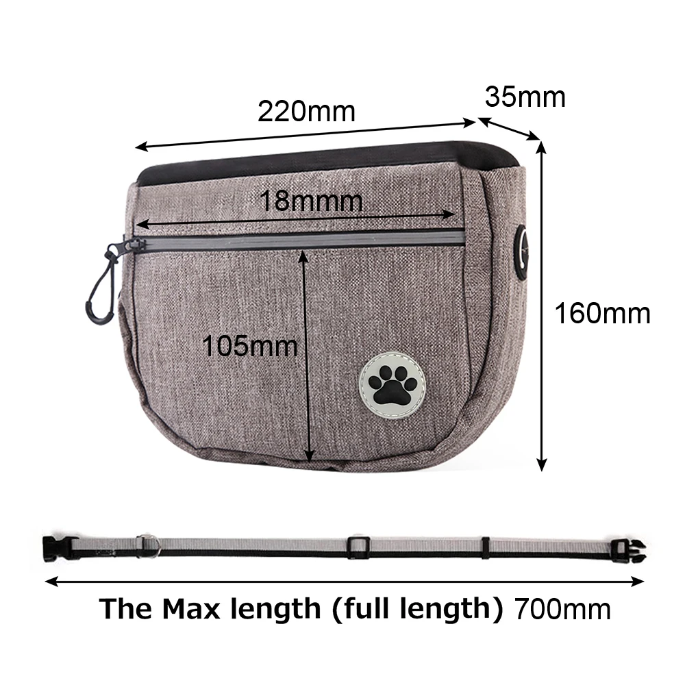 Diagonal Bag Waist Pocket Pet Snack Bag Pet Training Pouch Multi-use Large Capacity Pet Supplies Outdoors Dog Treat Bag