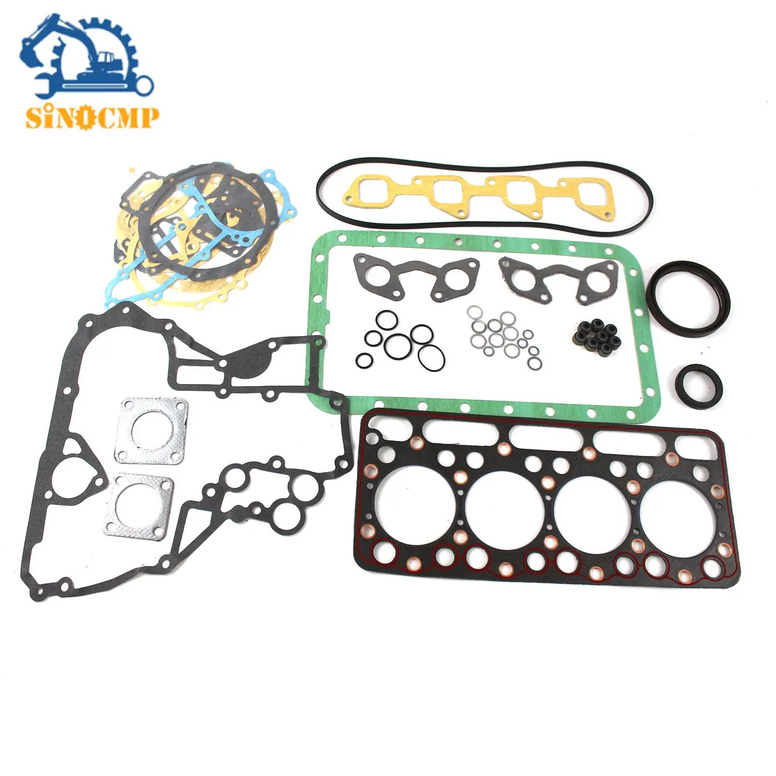 

1Set Engine Overhaul Gasket Kit 15421-03310 For Kubota KH90 Bobcat 743 733 V1702 V1702B Engine
