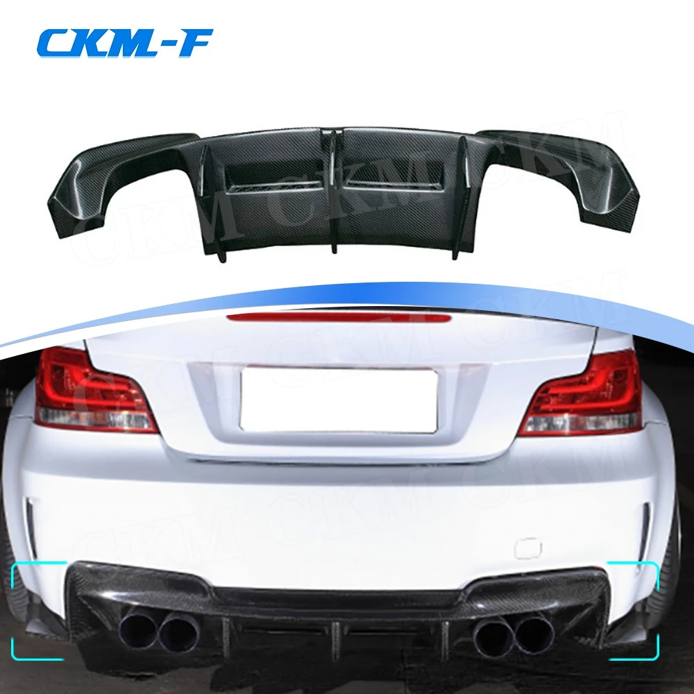 

Carbon Fiber Rear Bumper Lip Diffuser Spoiler For BMW 1 Series E82 1M Base Coupe 2 Door 2011 FRP Bumper Protector Plate