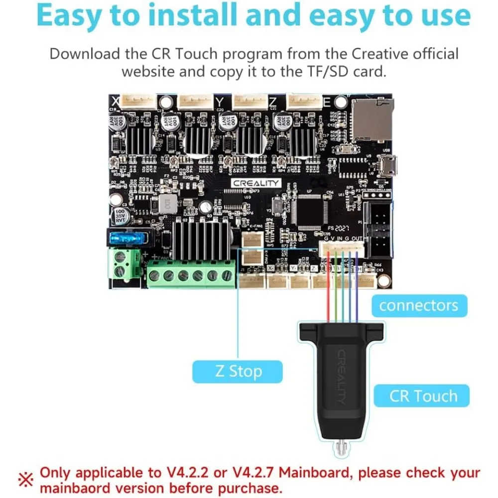 Imagem -03 - Creality-cr Toque Kit Sensor de Nivelamento Automático Cama Impressora 3d Ender Pro Ender v2 Max Ender cr 10