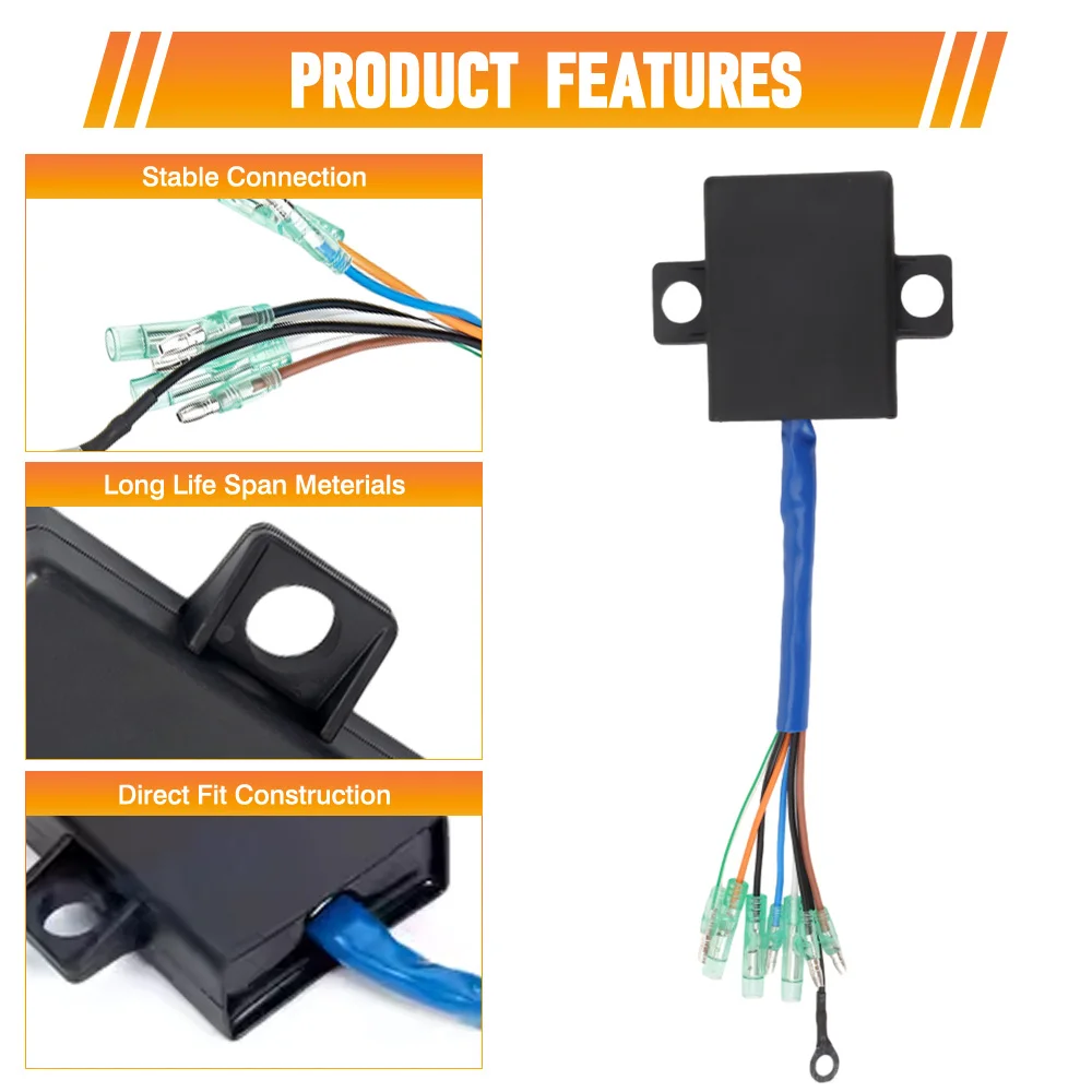 

6B4-85540-00 8-Wire CDI Unit Ignition Coil Accessories For 2-Stroke Outboard Engine 9HP 15HP 6B4-85540-03 6B4-855408