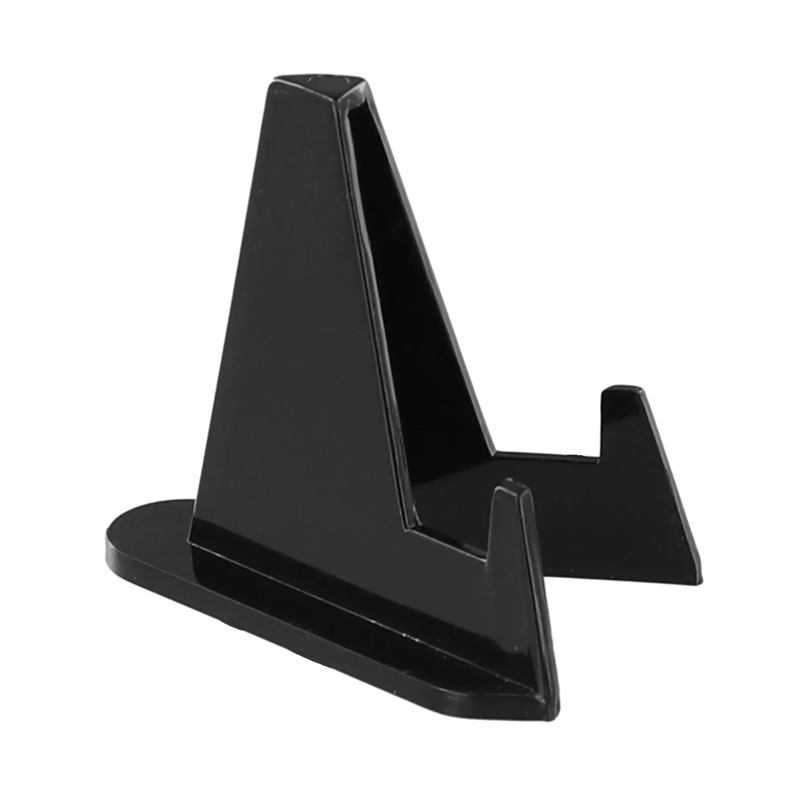 10 шт. акриловая треугольная витрина, памятная монета, маленькая тарелка, визитная карточка, черная треугольная витрина для домашнего офиса