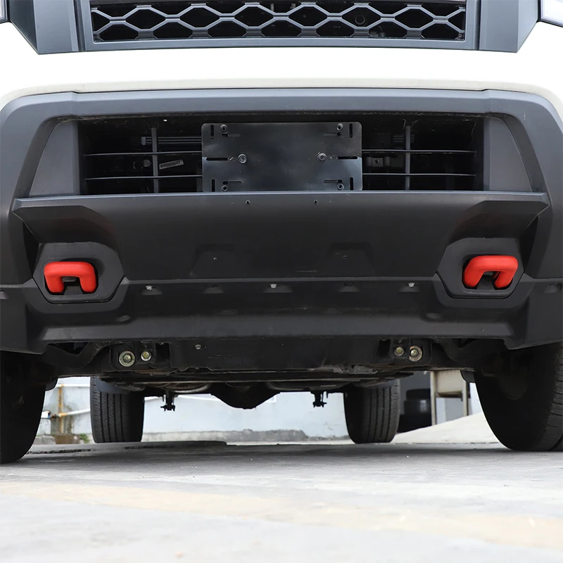 

2 шт. резиновый черный для Nissan Frontier 2022-2025 + автомобильный передний бампер кольцо прицепа защитный чехол внешние декоративные аксессуары