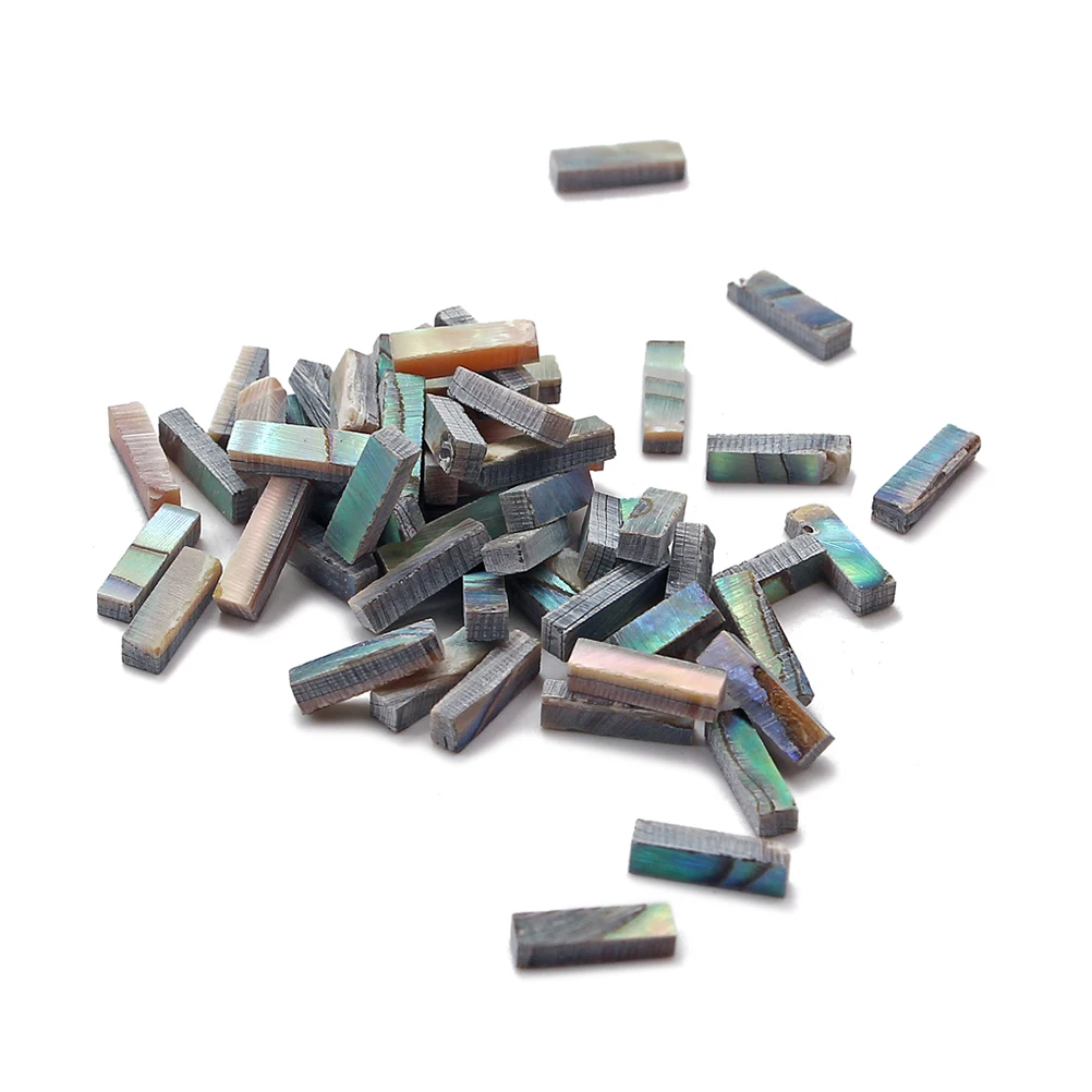 

10 Pcs Abalone Squid Strips Flat Shells The Guitars Purfling Trim Binding Dot